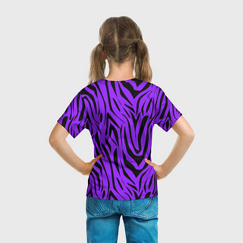 Детская футболка Абстрактный узор зебра / 3D-принт – фото 6