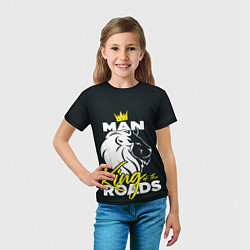 Футболка детская Man king of the roads, цвет: 3D-принт — фото 2