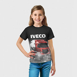 Футболка детская Iveco truck, цвет: 3D-принт — фото 2