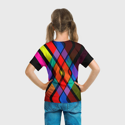 Детская футболка Симметрия красок / 3D-принт – фото 6