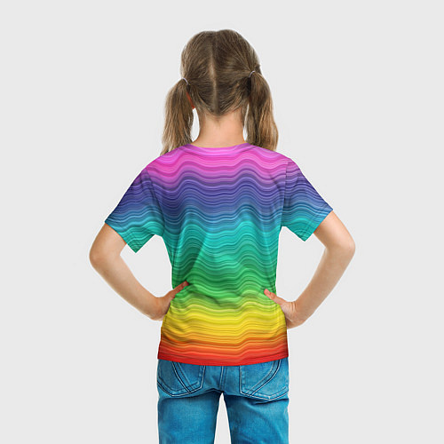 Детская футболка Туалетная бумага на скейте / 3D-принт – фото 6