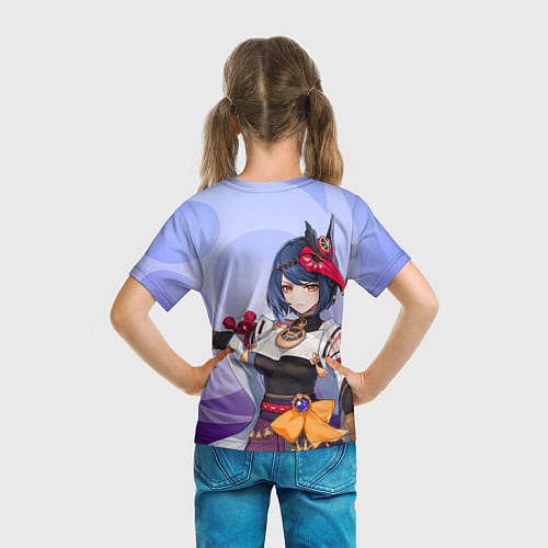 Детская футболка Genshin Impact, Сара / 3D-принт – фото 6