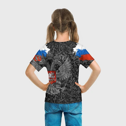 Детская футболка Служу России / 3D-принт – фото 6