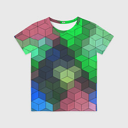 Футболка детская Разноцветный геометрический уз, цвет: 3D-принт