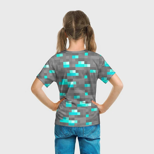Детская футболка Алмазы / 3D-принт – фото 6
