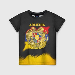 Футболка детская Yellow and Black Armenia, цвет: 3D-принт