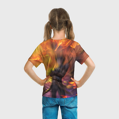 Детская футболка Чжун Ли Геншин Импакт / 3D-принт – фото 6