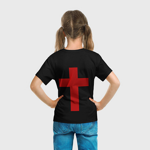 Детская футболка Красный Крест / 3D-принт – фото 6
