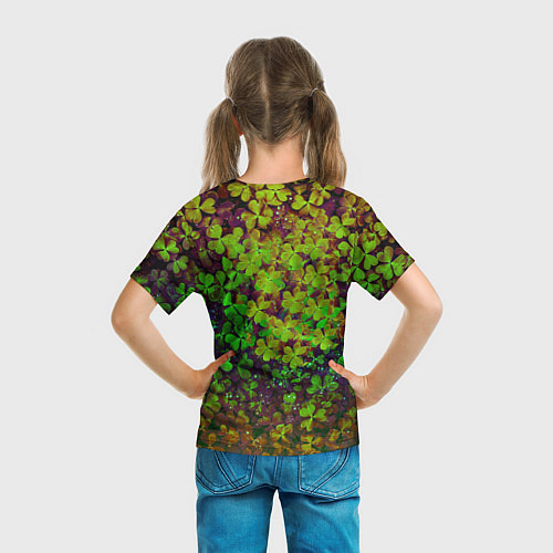 Детская футболка Четырехлистный Клевер / 3D-принт – фото 6