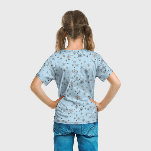 Детская футболка Рождественская метель / 3D-принт – фото 6