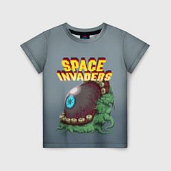 Футболка детская Boss Space Invaders Old game Z, цвет: 3D-принт