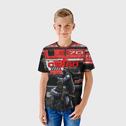 Футболка детская Skin agressor cs go, цвет: 3D-принт — фото 2