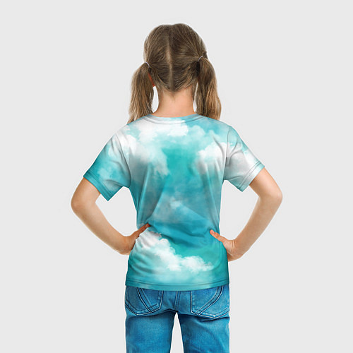 Детская футболка Голубое Небо Blue Sky Z / 3D-принт – фото 6