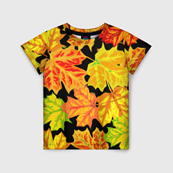 Футболка детская LEAF FALL AUTUMN, цвет: 3D-принт
