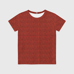 Футболка детская Красная вязь, цвет: 3D-принт