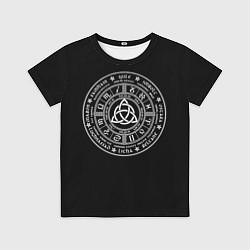 Футболка детская КЕЛЬТСКИЙ УЗЕЛ РУНЫ RUNES Z, цвет: 3D-принт