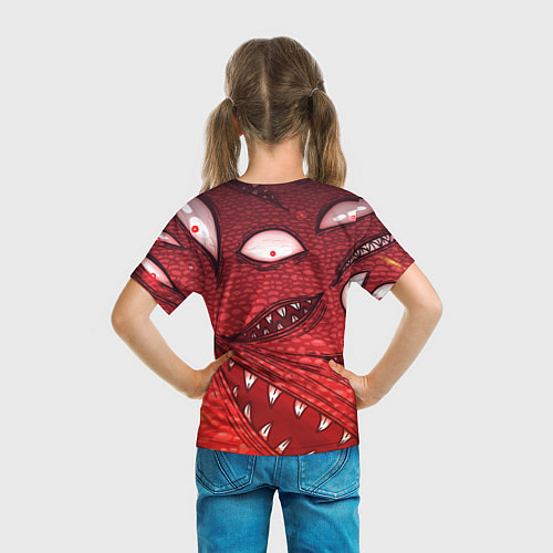 Детская футболка Terraria Wall of Flesh / 3D-принт – фото 6