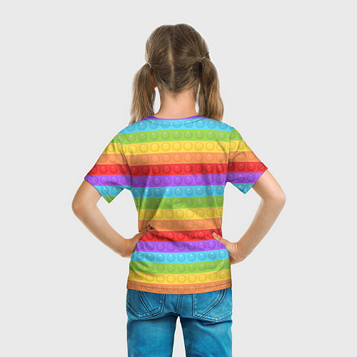 Детская футболка POP IT - SIMPLE DIMPL / 3D-принт – фото 6