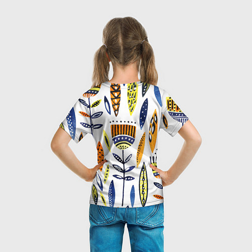 Детская футболка Цветы фараона / 3D-принт – фото 6