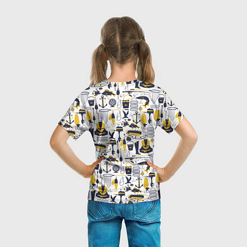 Детская футболка Рыбалка / 3D-принт – фото 6