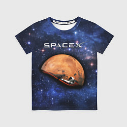 Футболка детская Space X, цвет: 3D-принт