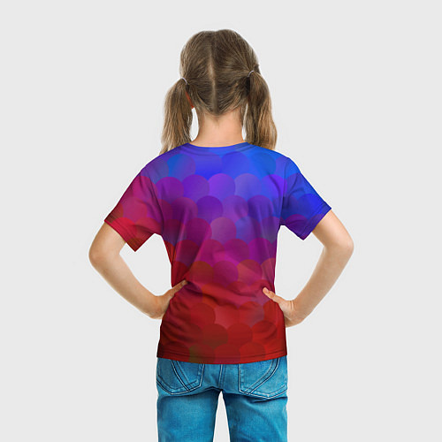 Детская футболка Meg Brawl Stars Мэг / 3D-принт – фото 6