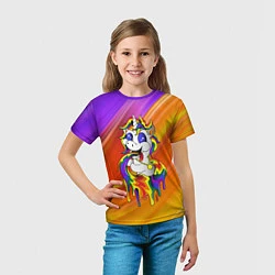 Футболка детская Единорог Unicorn Rainbow Z, цвет: 3D-принт — фото 2