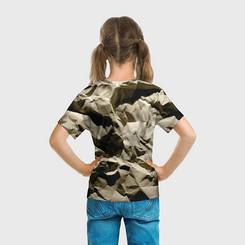Детская футболка Мягкая мятая бумага / 3D-принт – фото 6