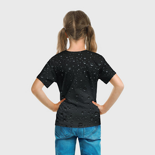 Детская футболка Ночной дождь / 3D-принт – фото 6