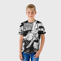 Футболка детская Манга Jujutsu Kaisen, цвет: 3D-принт — фото 2