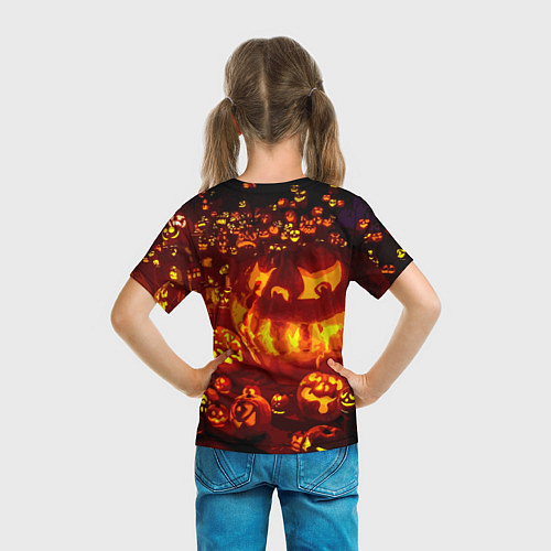 Детская футболка Тыквы на Хэллоуин / 3D-принт – фото 6