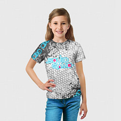 Футболка детская Игра в кальмара, цвет: 3D-принт — фото 2