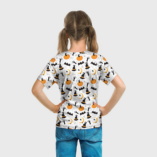 Детская футболка Patern Halloween 5 / 3D-принт – фото 6