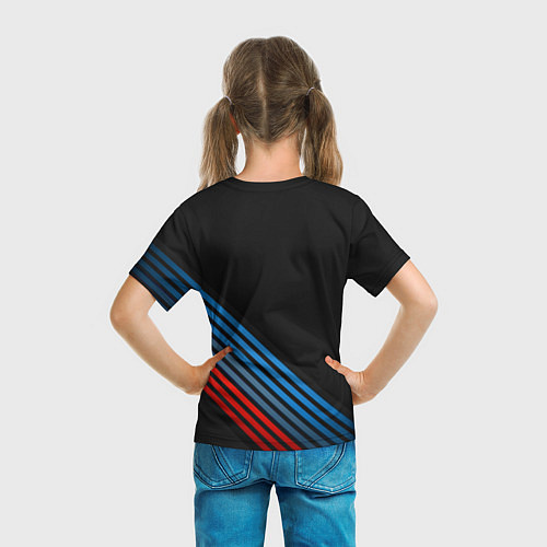 Детская футболка BMW STRIPE / 3D-принт – фото 6