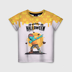 Футболка детская Dab zombie halloween, цвет: 3D-принт