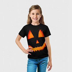 Футболка детская Helloween pumpkin jack, цвет: 3D-принт — фото 2