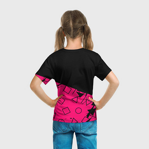 Детская футболка Игра в кальмара: Логотип / 3D-принт – фото 6