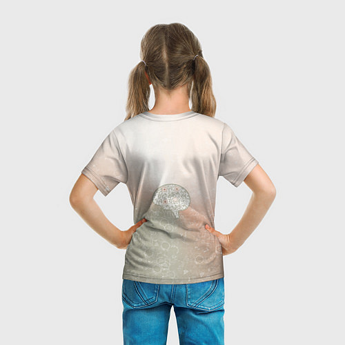 Детская футболка Мозг на фоне АПВ 7 1 22 / 3D-принт – фото 6