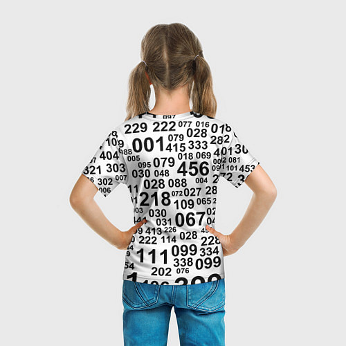 Детская футболка Игра в кальмара: номера игроков / 3D-принт – фото 6
