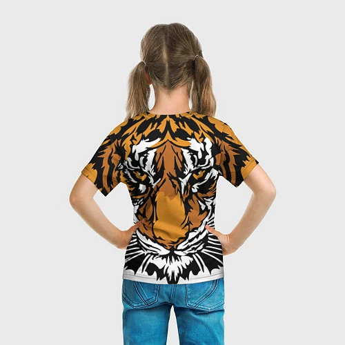 Детская футболка Взгляд хозяина джунглей / 3D-принт – фото 6