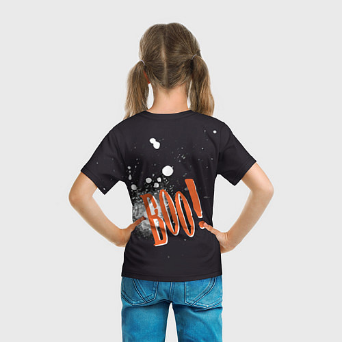 Детская футболка Шарик-пугайка черный, полиэстер / 3D-принт – фото 6