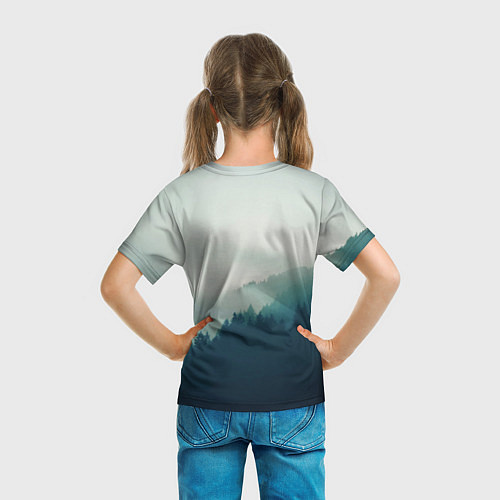 Детская футболка ДРАКОНЫ НАД ЛЕСОМ DRAGON / 3D-принт – фото 6