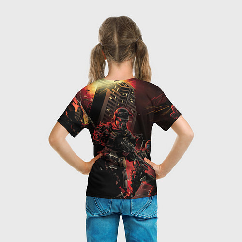 Детская футболка CS GO SPECIAL OPERATION RED ALERT SKIN КС ГО КРАСН / 3D-принт – фото 6