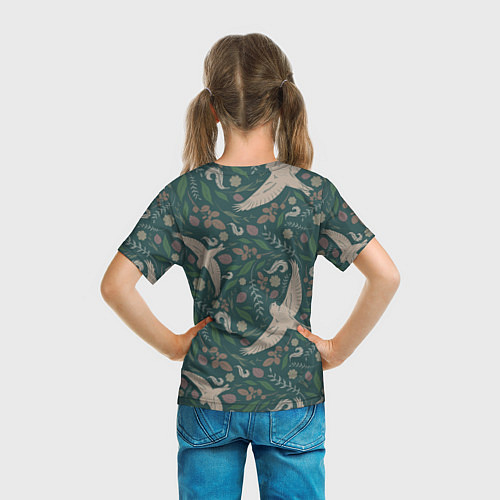 Детская футболка Ласточкина политра / 3D-принт – фото 6