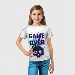 Футболка детская Game OVER - NEON 3D, цвет: 3D-принт — фото 2