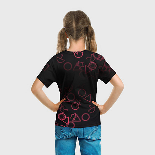 Детская футболка Squid Game Pattern / 3D-принт – фото 6