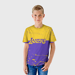 Футболка детская Kobe Bryant - Los Angeles Lakers - NBA, цвет: 3D-принт — фото 2