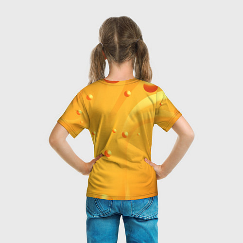 Детская футболка Медовая волна Honey wave / 3D-принт – фото 6