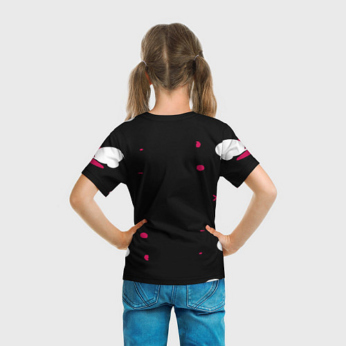 Детская футболка Игра в кальмара x Кот, / 3D-принт – фото 6