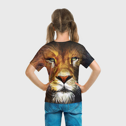 Детская футболка Лев царь зверей / 3D-принт – фото 6